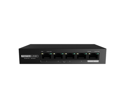 SWITCH POE TOTOLINK SW504P 5 CỔNG 10/100Mbps