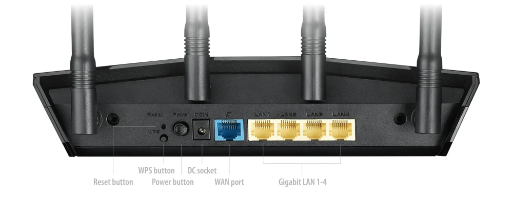 GAMING ROUTER WIFI ASUS RT-AX1800HP WIFI 6 AX1800 - Hình ảnh 5