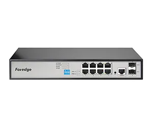 Switch PoE Quản Lý Foredge PS2010G – 8 Cổng Gigabit + 2 SFP + Console | Giá Tốt Tại Đà Nẵng