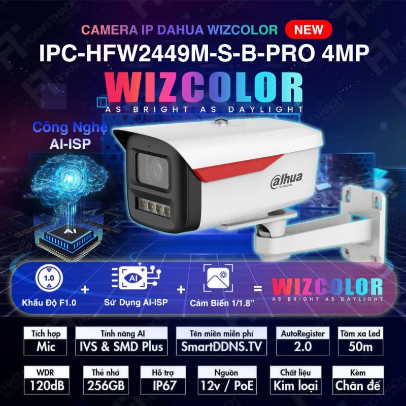 Camera DH-IPC-HFW2449M-S-B-PRO Dahua