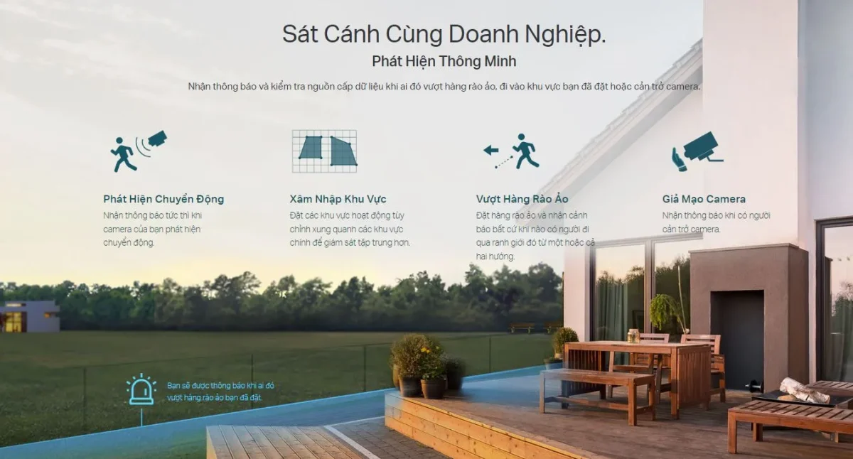 hàng rào ảo trên camera giám sát