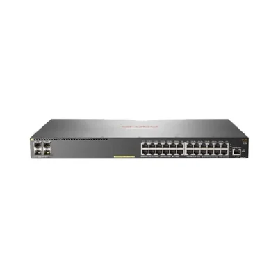 Switch Aruba JL263A – 24 cổng PoE+, 4 SFP+ uplink, thiết kế TAA-compliant mạnh mẽ
