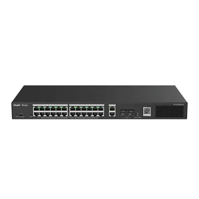 Switch PoE Ruijie RG-ES228GS-P – 24 cổng PoE+, 4 uplink, quản lý Cloud mạnh mẽ